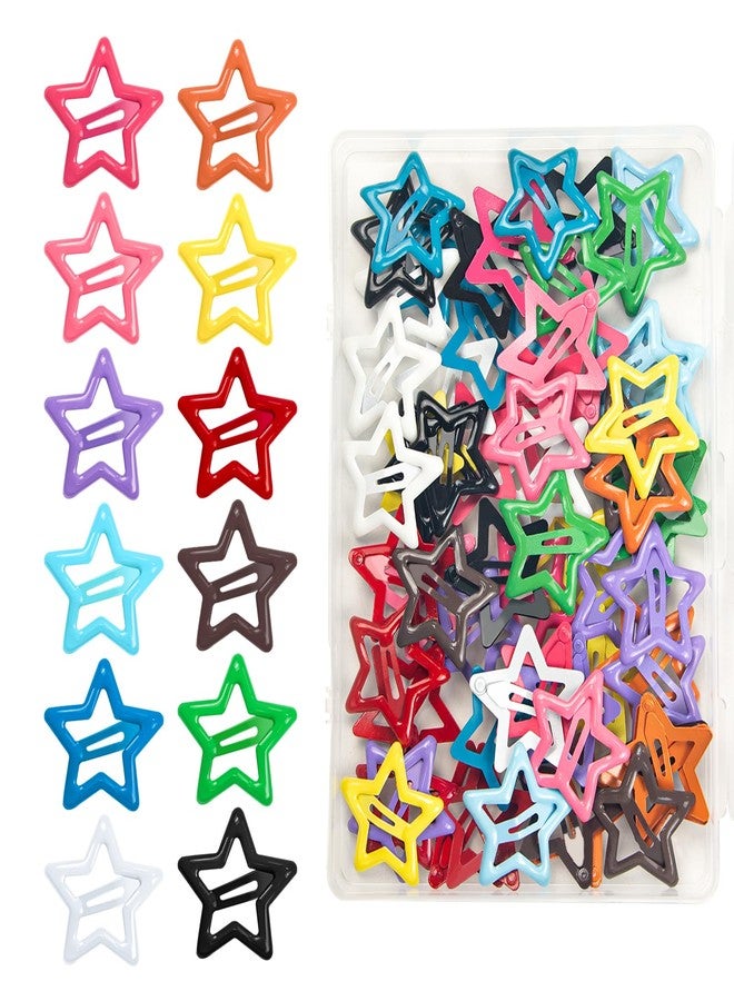 ايلان 64 قطعة من مشابك الشعر المعدنية للنساء، مشابك صغيرة للشعر الكثيف والناعم (12 لونًا عشوائيًا) - Image 1